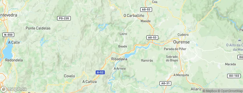 Beade, Spain Map