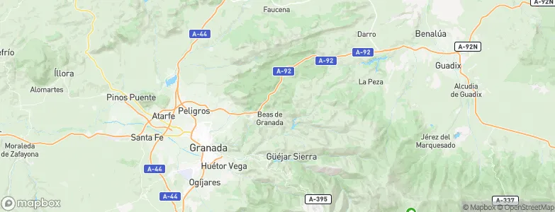 Beas de Granada, Spain Map