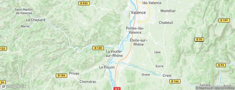 Beauchastel, France Map