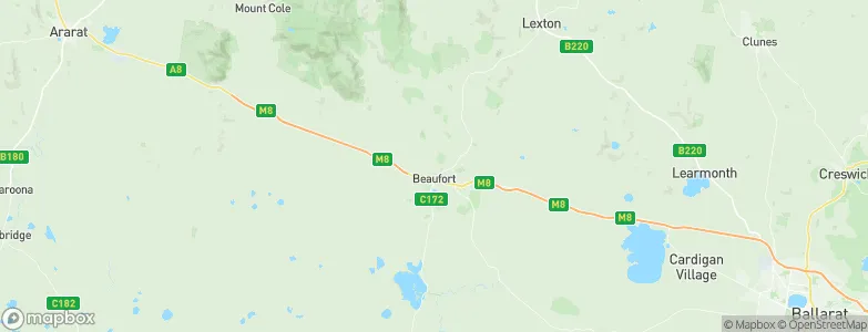 Beaufort, Australia Map