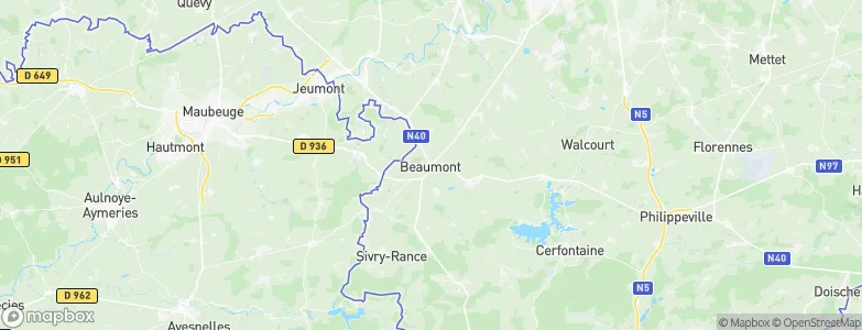 Beaumont, Belgium Map