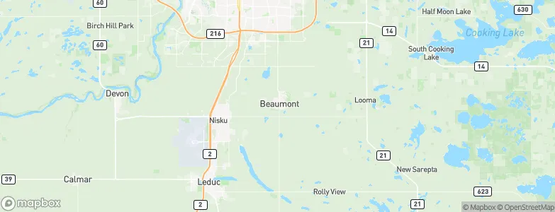 Beaumont, Canada Map