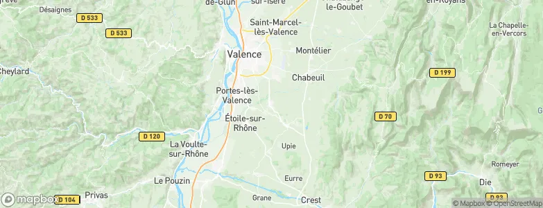 Beaumont-lès-Valence, France Map
