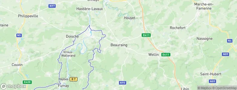 Beauraing, Belgium Map