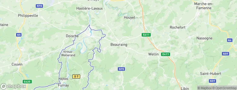Beauraing, Belgium Map