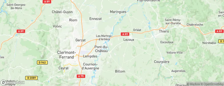 Beauregard-l'Évêque, France Map