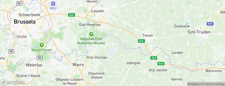 Beauvechain, Belgium Map