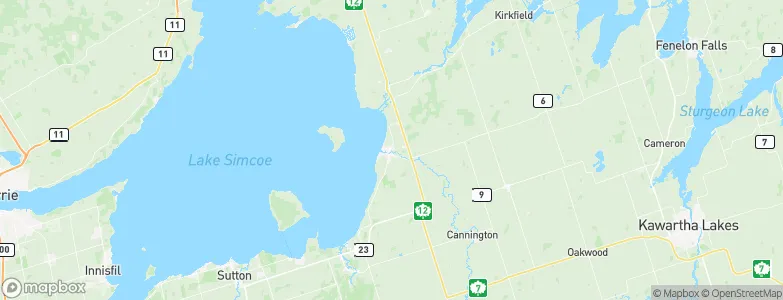 Beaverton, Canada Map