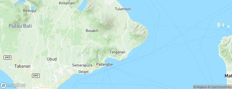 Bebandem, Indonesia Map