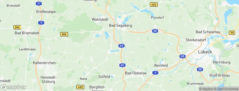 Bebensee, Germany Map