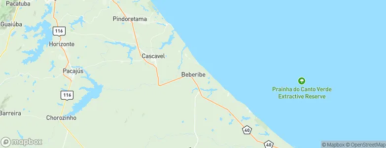 Beberibe, Brazil Map