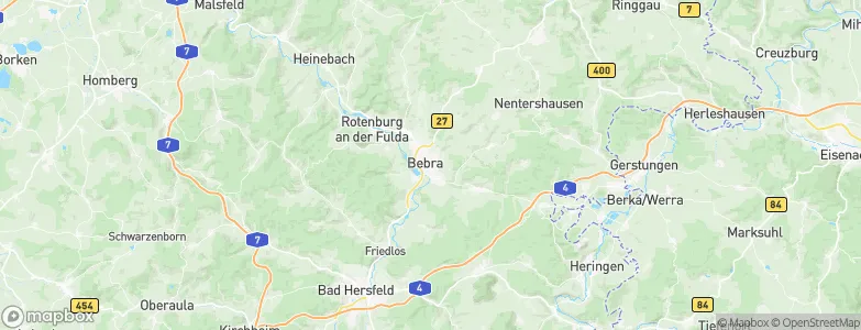 Bebra, Germany Map