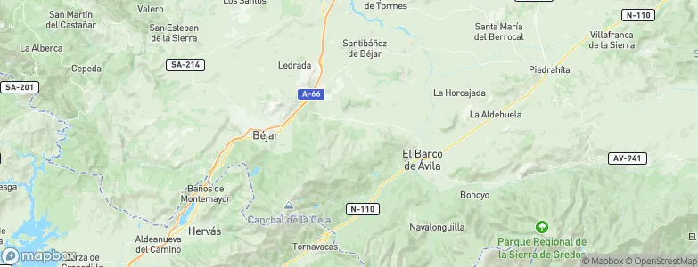 Becedas, Spain Map