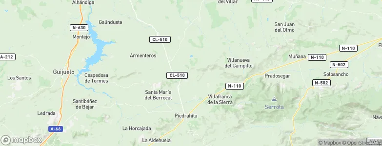Becedillas, Spain Map