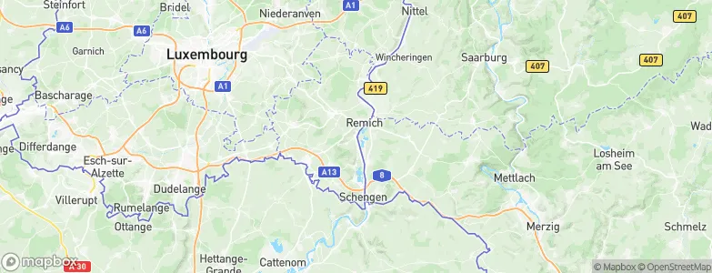 Bech-Kleinmacher, Luxembourg Map