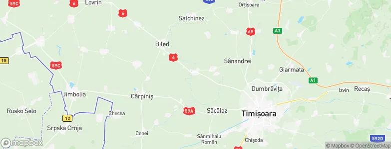 Becicherecu Mic, Romania Map