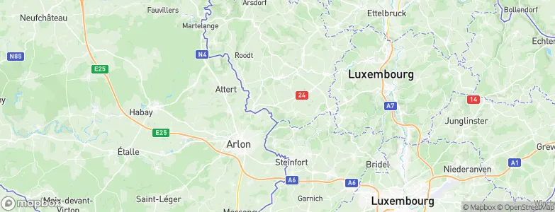 Beckerich, Luxembourg Map