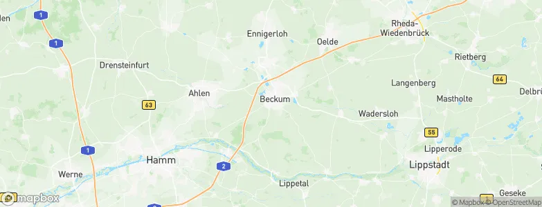 Beckum, Germany Map