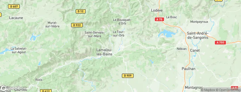 Bédarieux, France Map