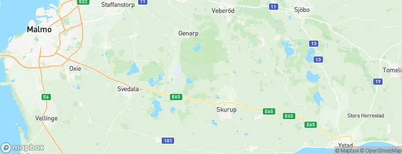 Beddinge Läge, Sweden Map