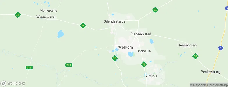 Bedelia West, South Africa Map