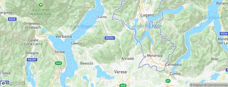 Bedero Valcuvia, Italy Map