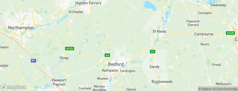 Bedford, United Kingdom Map