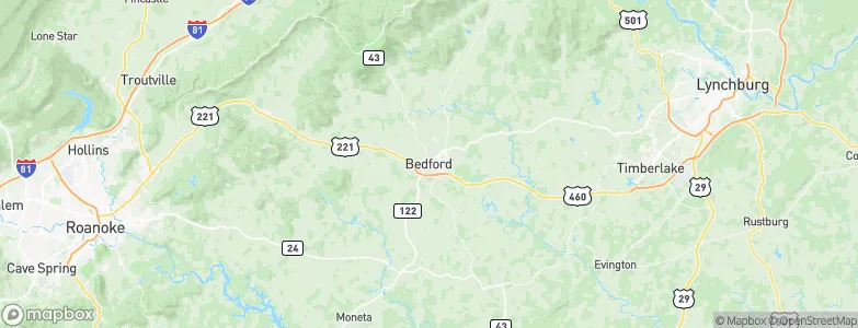 Bedford, United States Map