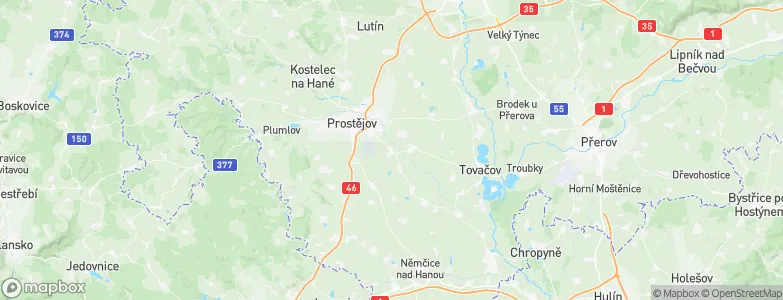 Bedihošť, Czechia Map