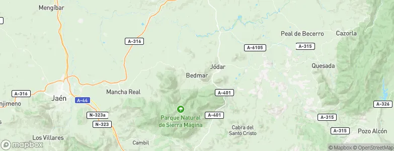 Bedmar, Spain Map