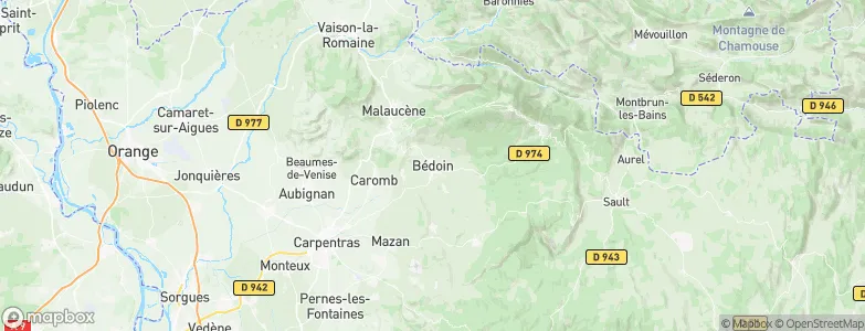 Bédoin, France Map