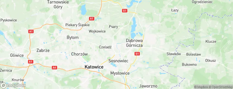 Będzin, Poland Map