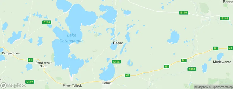 Beeac, Australia Map