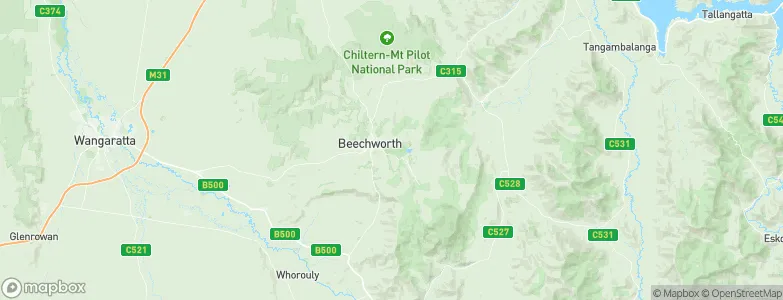 Beechworth, Australia Map