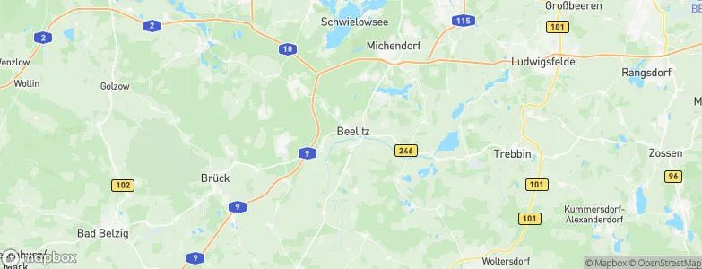 Beelitz, Germany Map