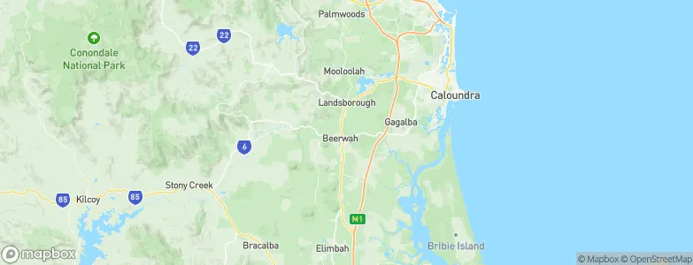 Beerwah, Australia Map