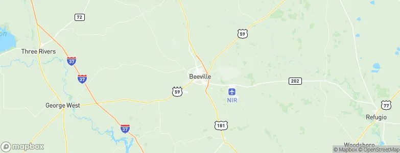 Beeville, United States Map