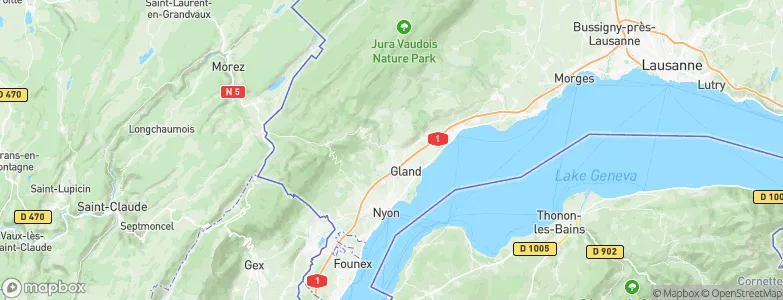 Begnins, Switzerland Map