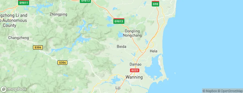 Beida, China Map
