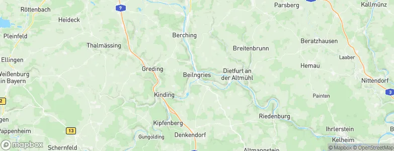 Beilngries, Germany Map