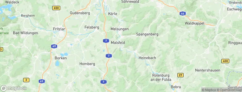 Beiseförth, Germany Map