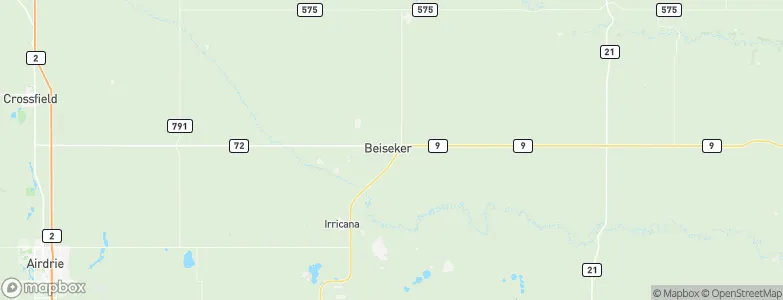 Beiseker, Canada Map