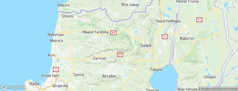 Beit Jann, Israel Map