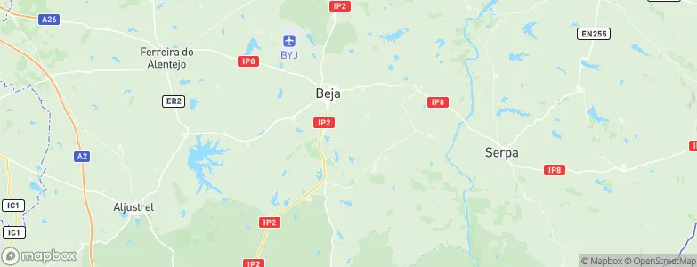 Beja, Portugal Map