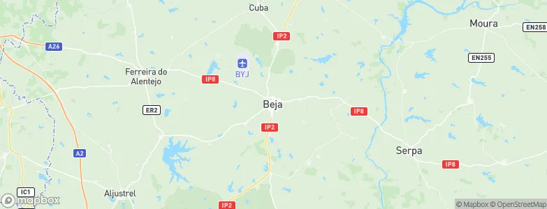 Beja, Portugal Map