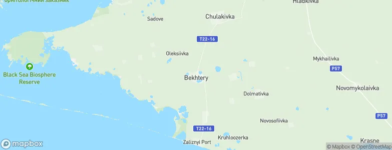 Bekhtery, Ukraine Map