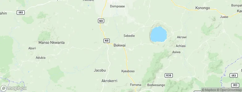 Bekwai, Ghana Map
