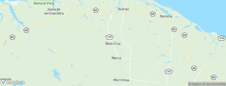 Bela Cruz, Brazil Map