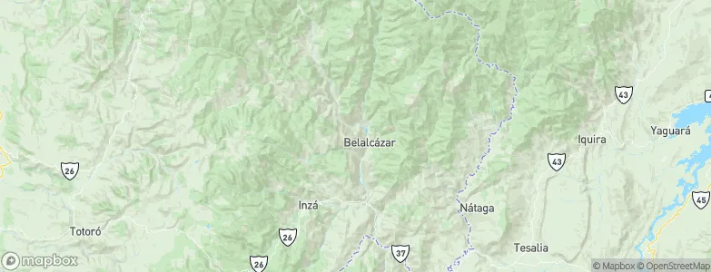 Belalcázar, Colombia Map