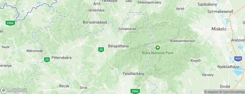 Bélapátfalva, Hungary Map